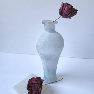 Blue frosted Jaclynn Vase